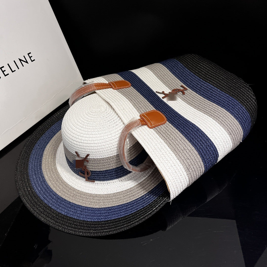 Cool Tones Woven Hat & Tote Set (PREORDER)
