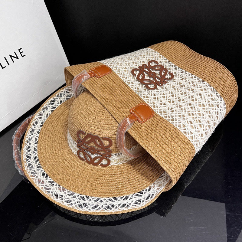 Coastal Breeze Woven Hat & Tote Bag Set(PREORDER)