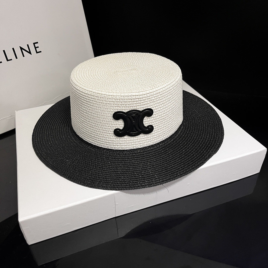 Monochrome Elegance Hat & Tote Set (PREORDER)