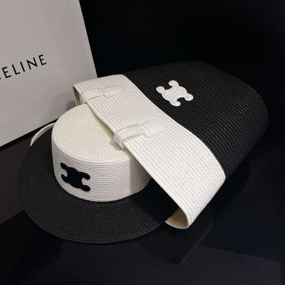 Monochrome Elegance Hat & Tote Set (PREORDER)