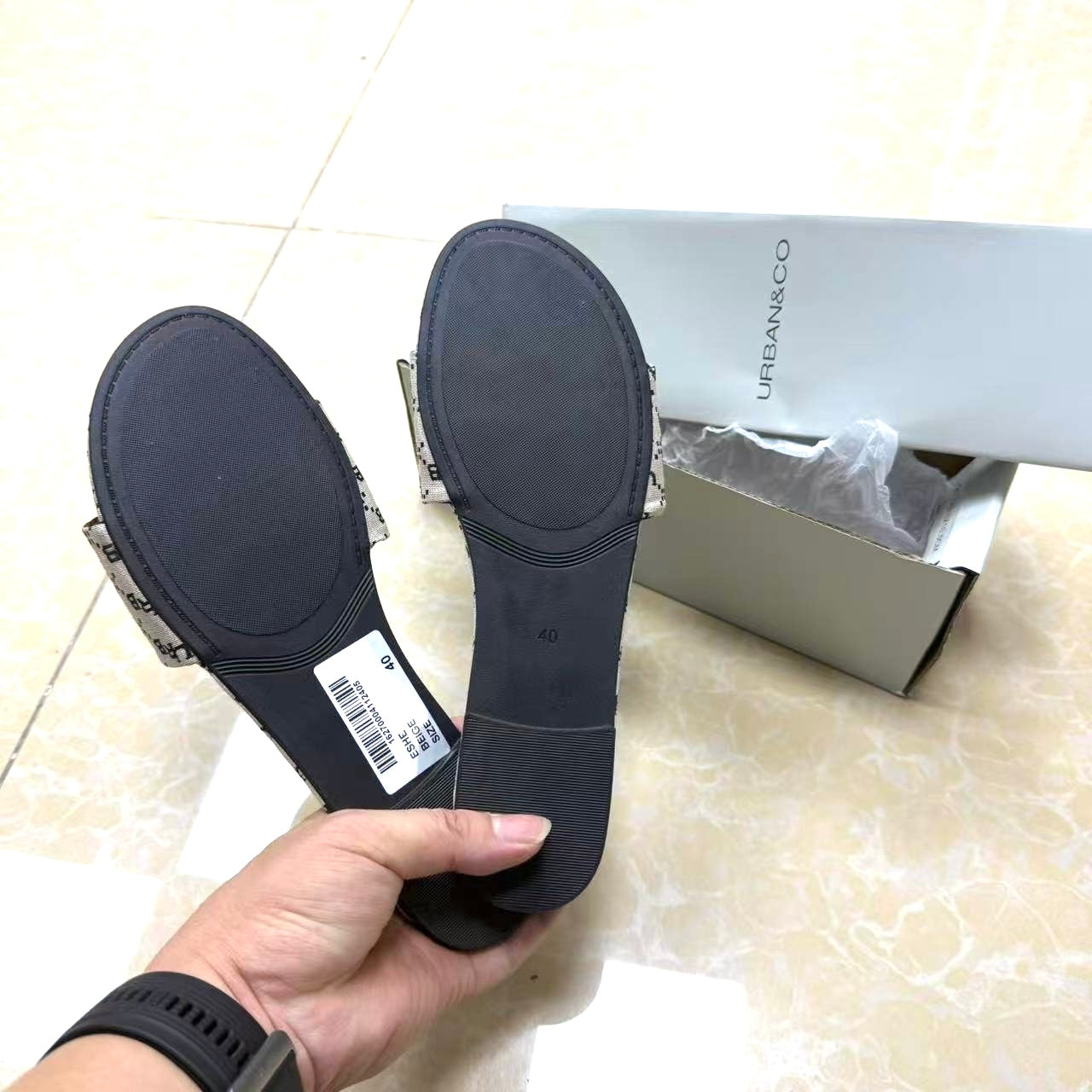 Monogram Chic Slide Flats