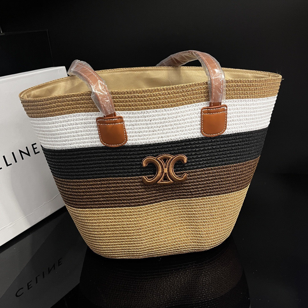 Safari Luxe Woven Hat & Tote Set (PREORDER)