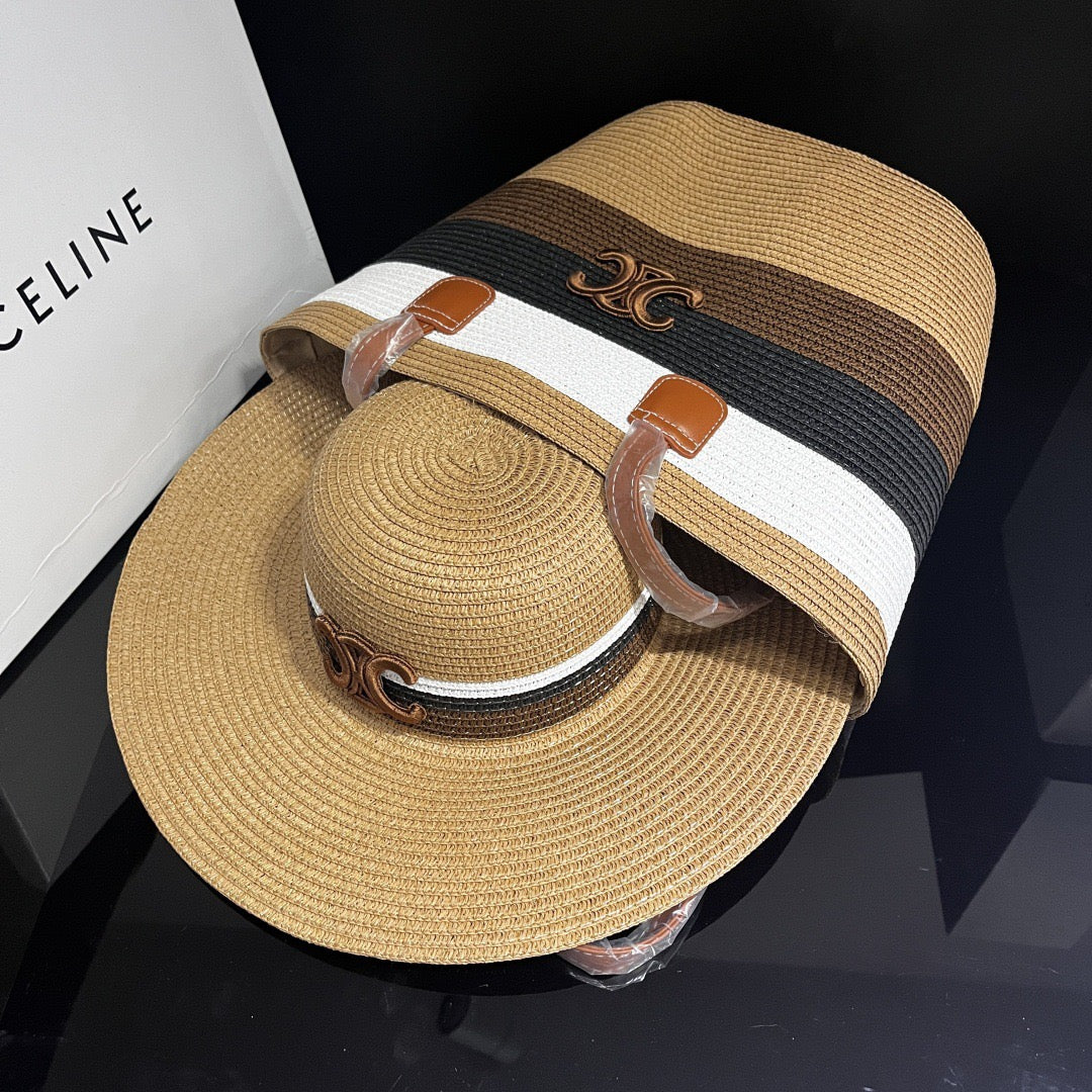 Safari Luxe Woven Hat & Tote Set (PREORDER)