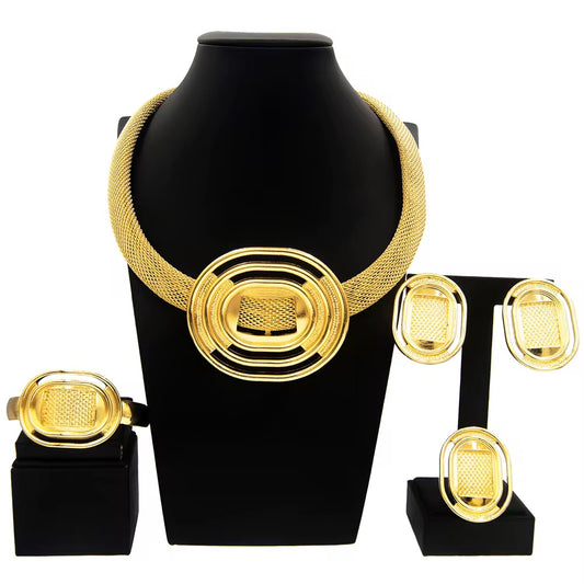 18K 
Prestige Orbit Oval Set