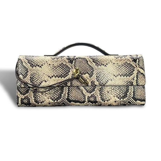 Python Noir Luxe Clutch(PREORDER)