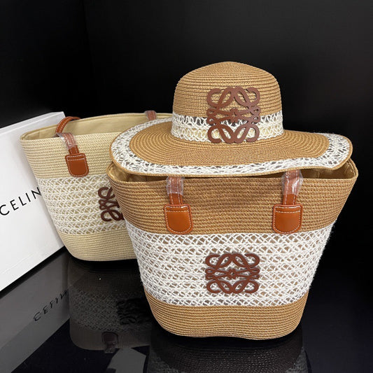 Coastal Breeze Woven Hat & Tote Bag Set(PREORDER)